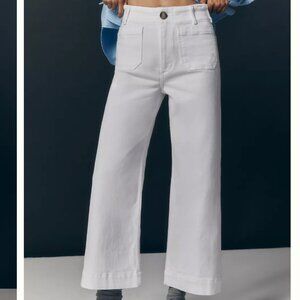 The Colette Crop Wide-Leg Jeans by Maeve